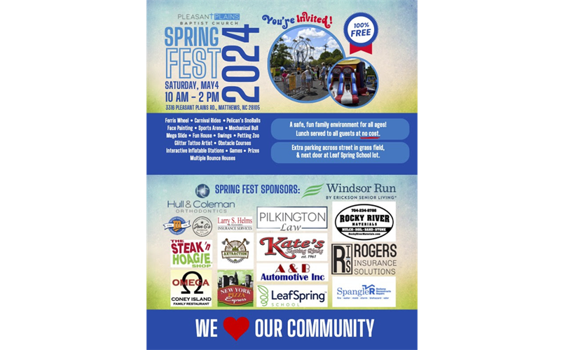 Spring Fest 2024 - Sat., May 4, 10am - 2pm