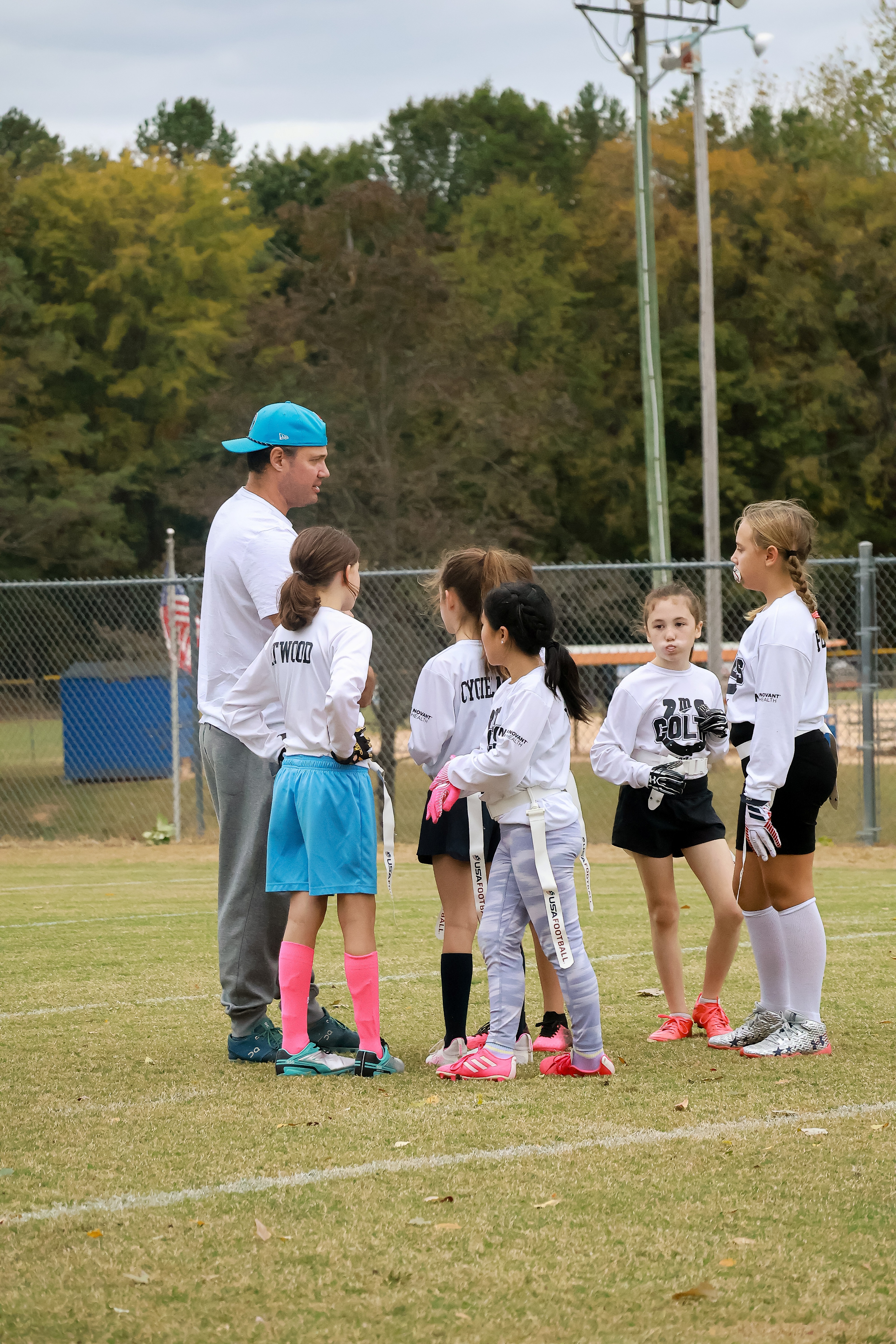 Girls-only flag football at MARA
