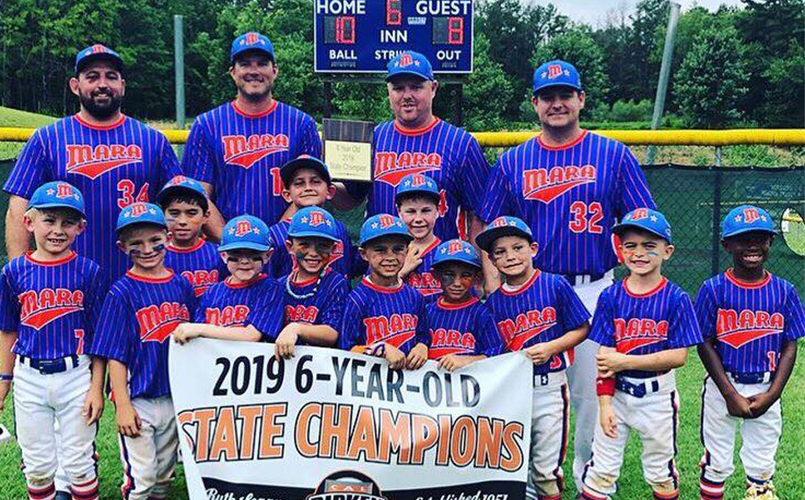 2019 Cal Ripken Baseball 6U State Champions