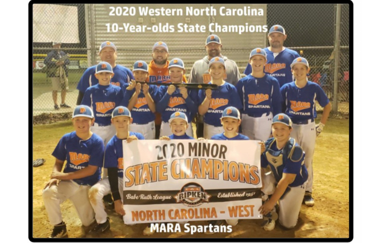2020 Cal Ripken Baseball Minor State Champions