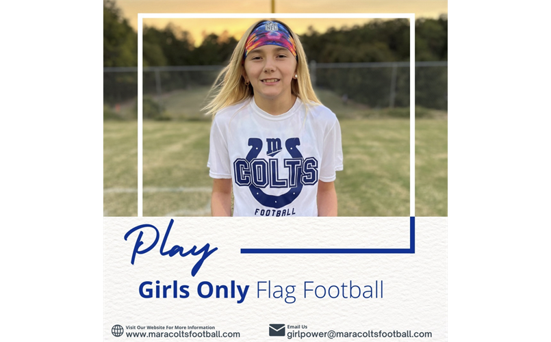 Girls ONLY Flag Football Registration Now OPEN!