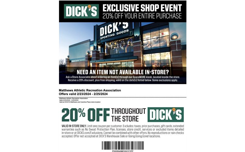 Dick's Shop Weekend - Click for coupon