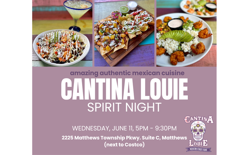 MARA Spirit Night at Cantina Louie - Wed., June 11