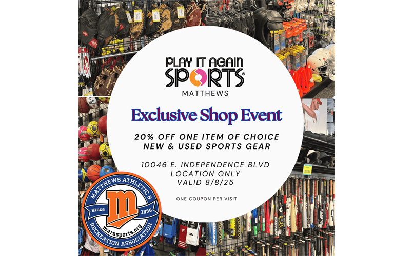 Exclusive Shop Event at Play It Again Sports - Matthews