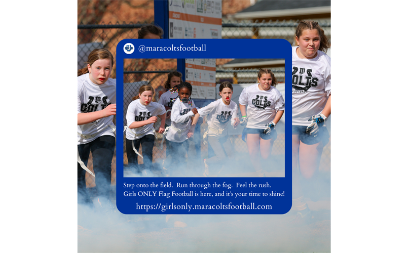 Girls ONLY Flag Football - Register TODAY!