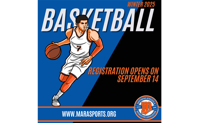 Winter Basketball Registration Opens on Sept. 14