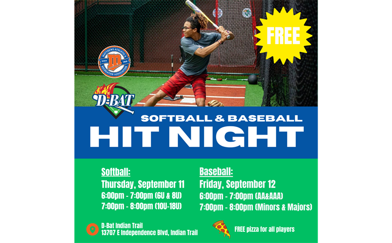 D-BAT Hit Night - Registration Links Coming Soon!