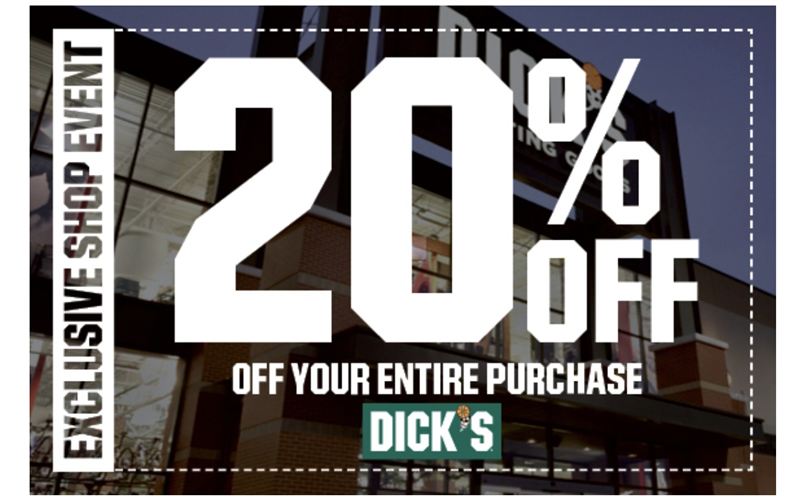 DICK'S Exclusive Shop Event - Friday, Dec. 12 - Monday, Dec.15