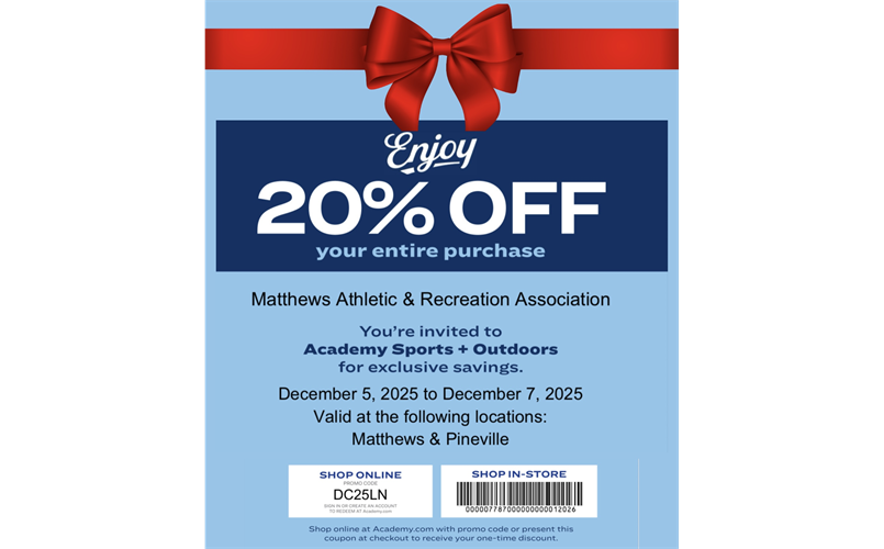 Academy Shop Weekend Extended (12/5 - 12/7)